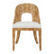 Worlds Away Rafferty Burlwood Dining Chair at Fig Linens and Home - Front View