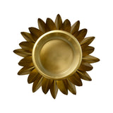 Worlds Away Sirius Small Palm Tree Hurricane 12.6" H x 12.6" W  x 12.6" D Antique Brass at FIG LINENS AND HOME 5