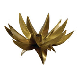 Worlds Away Sparky Palm Tree Candle Votive In Antique Brass 7.1" H x 9.4" W  x 9.4" D Antique Brass at FIG LINENS AND HOME 5