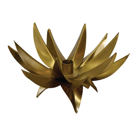 Worlds Away Sparky Palm Tree Candle Votive In Antique Brass 7.1" H x 9.4" W  x 9.4" D Antique Brass at FIG LINENS AND HOME 5