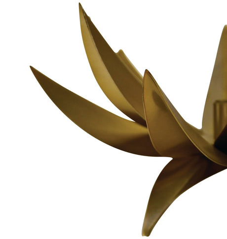 Worlds Away Sparky Palm Tree Candle Votive In Antique Brass 7.1" H x 9.4" W  x 9.4" D Antique Brass at FIG LINENS AND HOME 4
