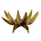 Worlds Away Sparky Palm Tree Candle Votive In Antique Brass 7.1" H x 9.4" W  x 9.4" D Antique Brass at FIG LINENS AND HOME 7