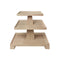 Worlds Away Tatiana Cerused Oak Side Table at Fig Linens and Home - Front View