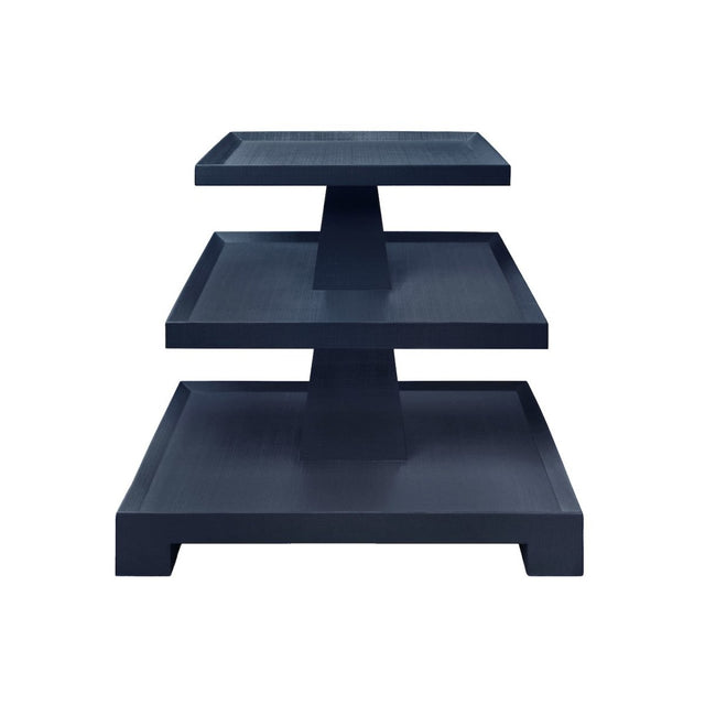 Worlds Away Tatiana Navy Blue Side Table | Blue Occasional Tables at Fig Linens and Home 1