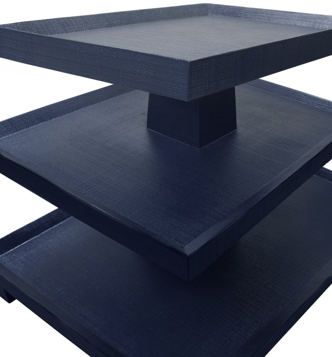 Worlds Away Tatiana Navy Blue Side Table | Blue Occasional Tables at Fig Linens and Home - Detail