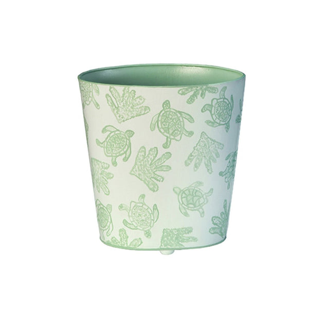 Worlds Away Turtles Wastebasket at Fig Linens and Home 1