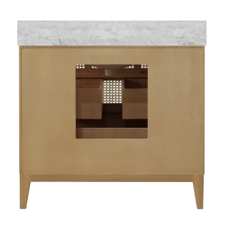 Wynn Cerused Oak Bath Vanities | Worlds Away Bathroom Vanity at Fig Linens and Home - Back View