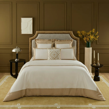 Apollon Dune Duvet Cover by Yves Delorme King Duvet Cover Dune at FIG LINENS AND HOME 1