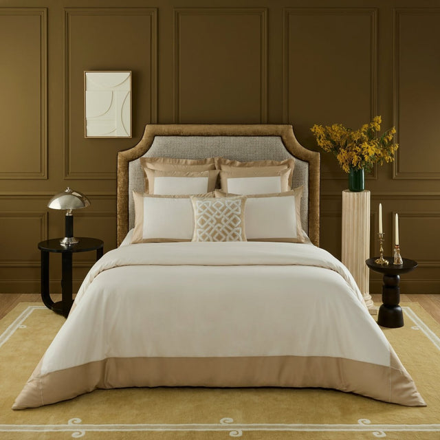 Apollon Dune Duvet Cover by Yves Delorme King Duvet Cover Dune at FIG LINENS AND HOME 1