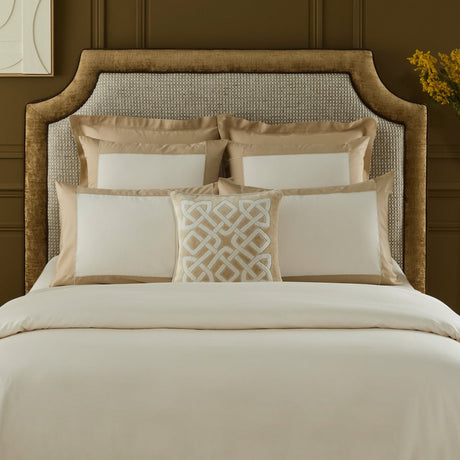 Apollon Dune Pillow Sham by Yves Delorme Euro Sham Dune at FIG LINENS AND HOME 2