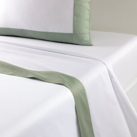 Apollon Veronese Flat Sheet by Yves Delorme King Flat Sheet Veronese at FIG LINENS AND HOME 1