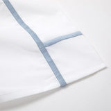 Athena Celeste Bedding by Yves Delorme Flat Sheet Twin 70 x 116 Celeste at FIG LINENS AND HOME 14