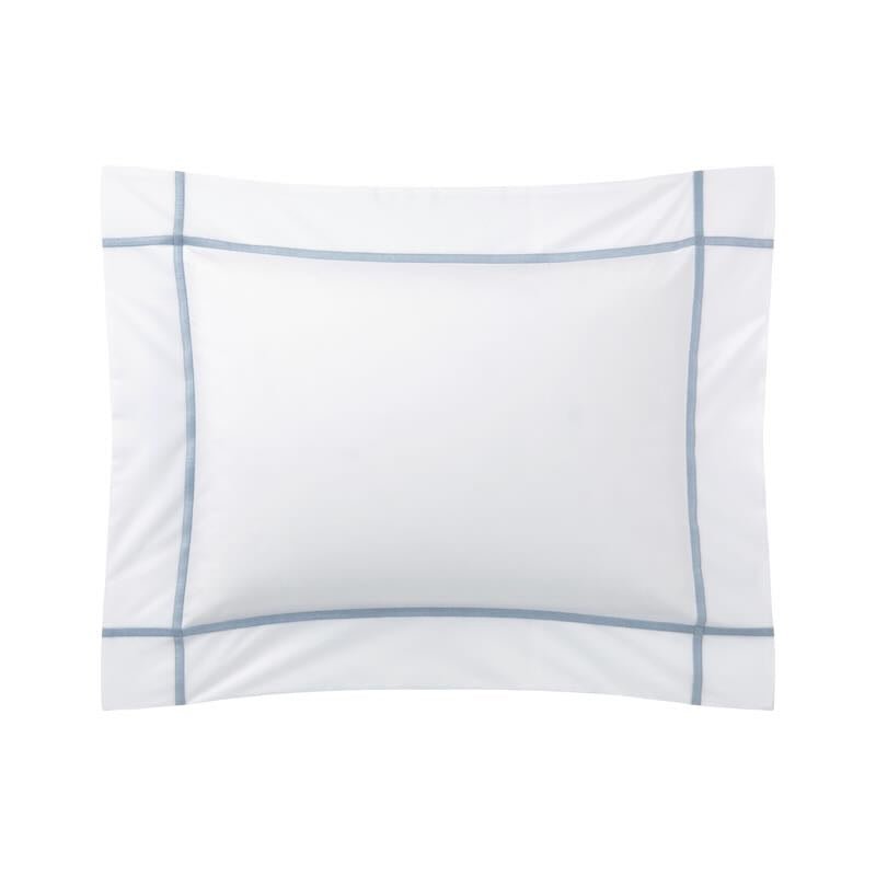 Athena Celeste Bedding by Yves Delorme Pillow Sham Boudoir (Single) 12 x 17 Celeste at FIG LINENS AND HOME 10