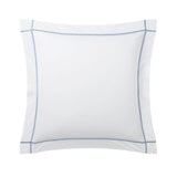 Athena Celeste Bedding by Yves Delorme Pillow Sham Euro (Single) 26 x 26 Celeste at FIG LINENS AND HOME 5