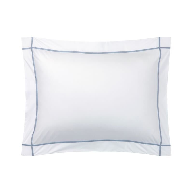 Athena Celeste Bedding by Yves Delorme Pillowcase King (Single) 21 x 43 Celeste at FIG LINENS AND HOME 8