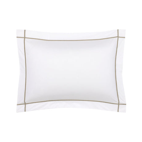 Pillowcases 1 - Athena Kaki Percale Cotton Bedding by Yves Delorme