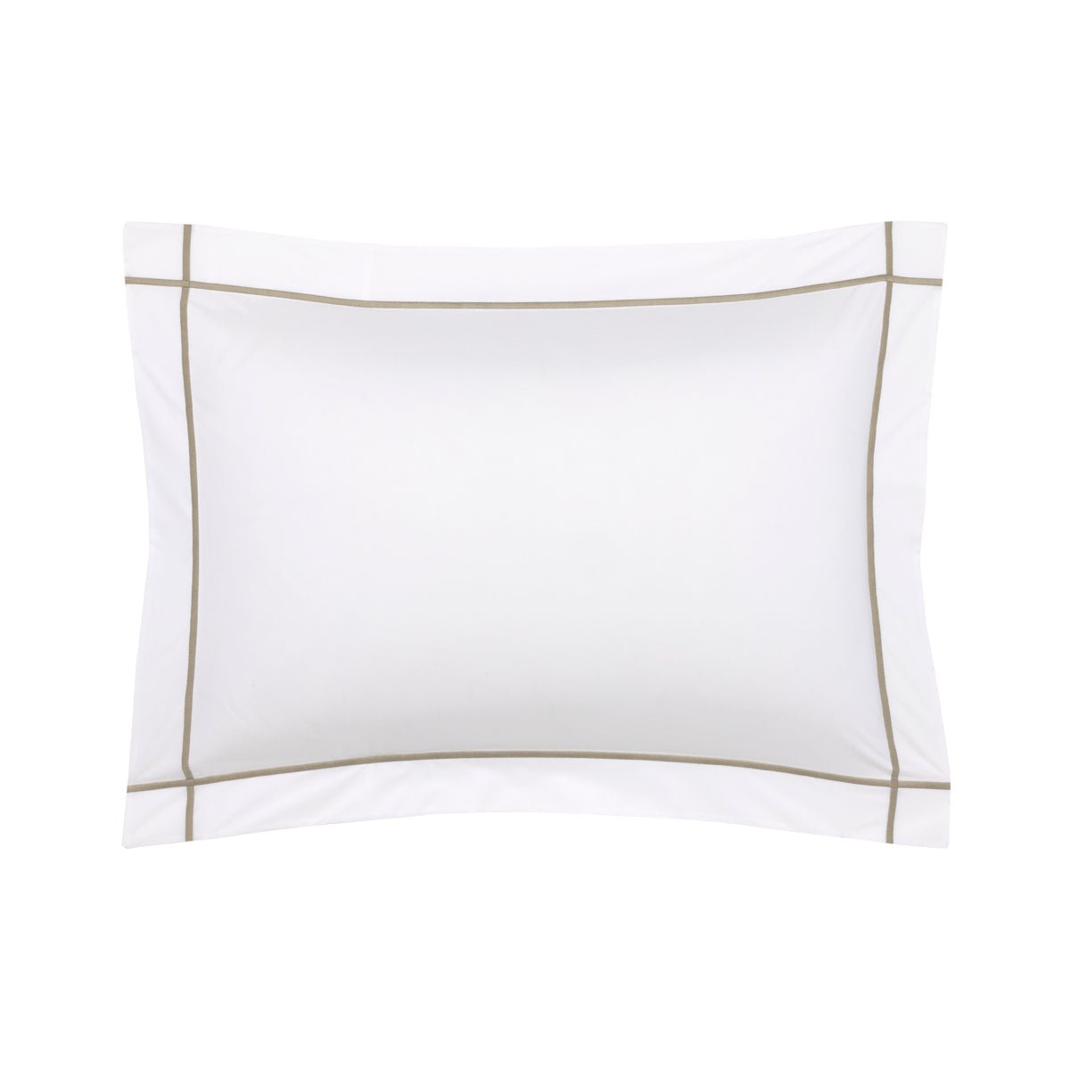 Pillow Sham 2 - Athena Kaki Percale Cotton Bedding by Yves Delorme