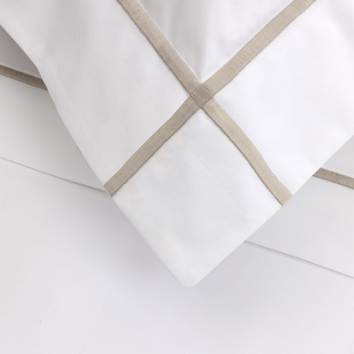Athena Loutre Sham by Yves Delorme Boudoir Sham Loutre at FIG LINENS AND HOME 4