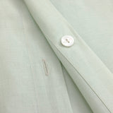 Duvet Cover Closure Detail - Batiste Amande Bedding by Yves Delorme at Fig Linens and Home 