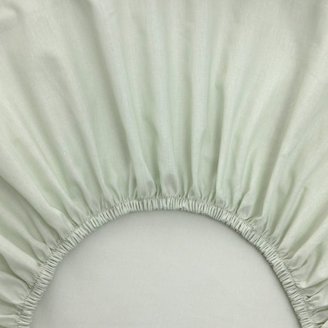 Fitted Sheet Elastic View - Batiste Amande Bedding by Yves Delorme at Fig Linens and Home 