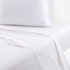 Batiste Blanc White Bedding by Yves Delorme Flat Sheet Full/Queen 94 x 116 Blanc at FIG LINENS AND HOME 3