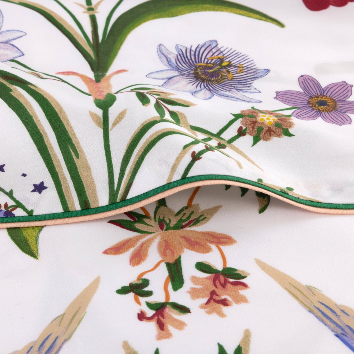 Botanic Flat Sheet by Yves Delorme King Flat Sheet Multi at FIG LINENS AND HOME 3