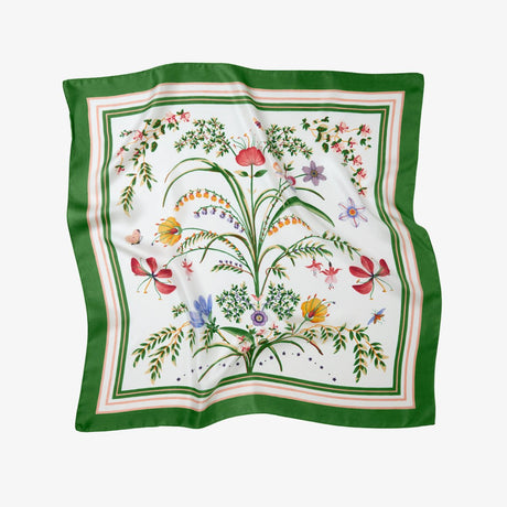 Botanic Silk Scarf by Yves Delorme Scarf 26" x 26" Multi at FIG LINENS AND HOME 2