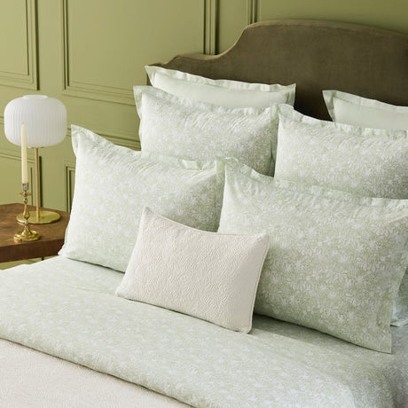 Capri Amande Organic Bedding by Yves Delorme Duvet Cover King 111 x 92 Amande at FIG LINENS AND HOME 2
