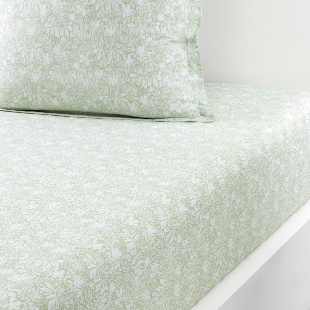 Capri Amande Organic Bedding by Yves Delorme Fitted Sheet King 79 x 81 Amande at FIG LINENS AND HOME 5