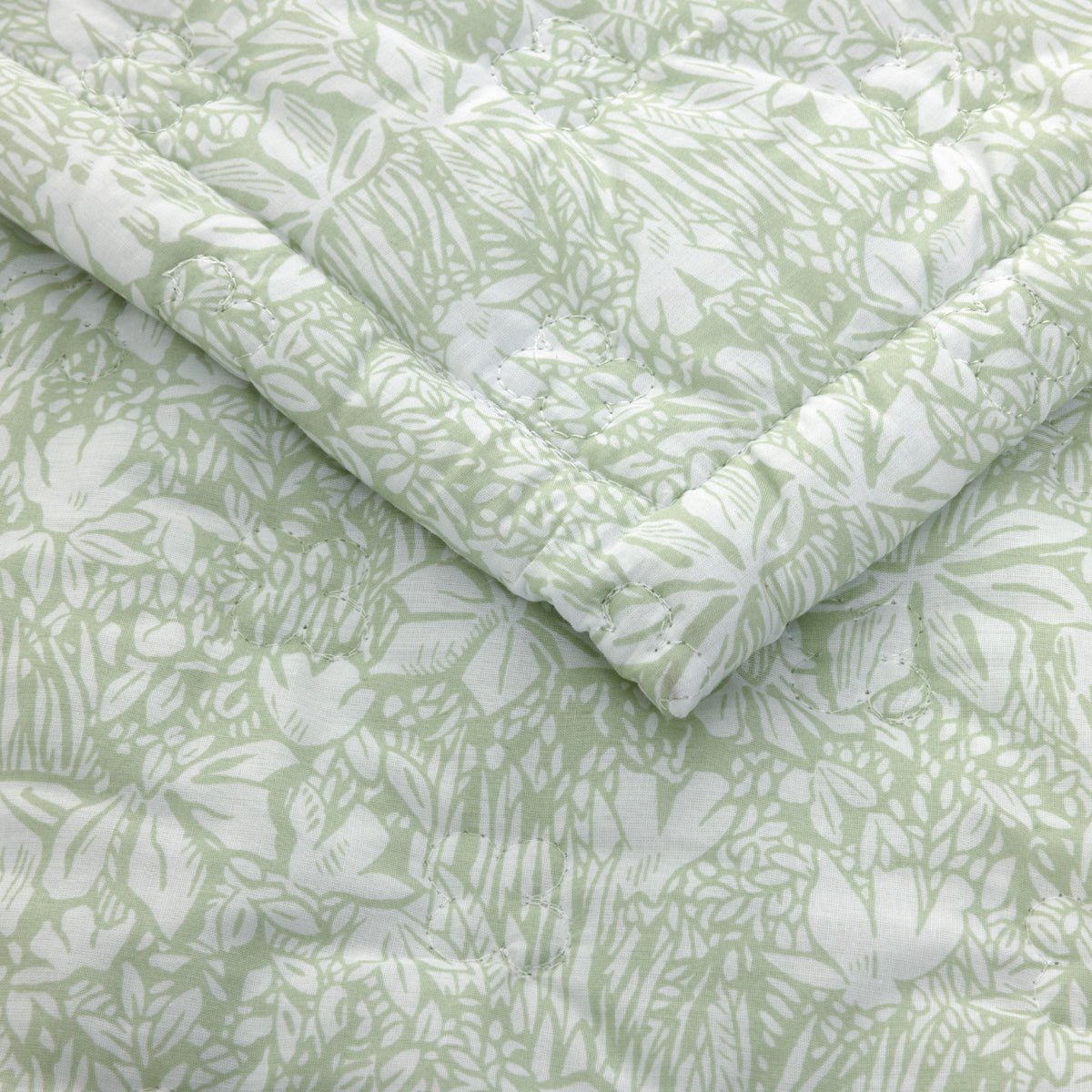 Capri Amande Quilted Coverlet by Yves Delorme at Fig Linens and Home - Swatch View