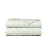 Capri Amande Quilted Coverlet by Yves Delorme at Fig Linens and Home - Folded Quilt View