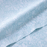 Capri Aqua Organic Bedding by Yves Delorme Flat Sheet King 114 x 116 Aqua at FIG LINENS AND HOME 5