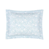 Capri Aqua Organic Bedding by Yves Delorme Sham Boudoir (Single) 12 x 17 Aqua at FIG LINENS AND HOME 12