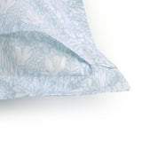 Capri Aqua Organic Bedding by Yves Delorme Sham Boudoir (Single) 12 x 17 Aqua at FIG LINENS AND HOME 13
