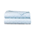 Capri Aqua Quilted Coverlet by Yves Delorme at Fig Linens and Home - Folded Quilt View