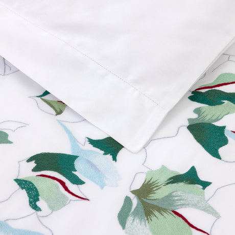 Yves Delorme Couture Clarte Bedding | Duvet Cover Detail View at Fig Linens and Home 1