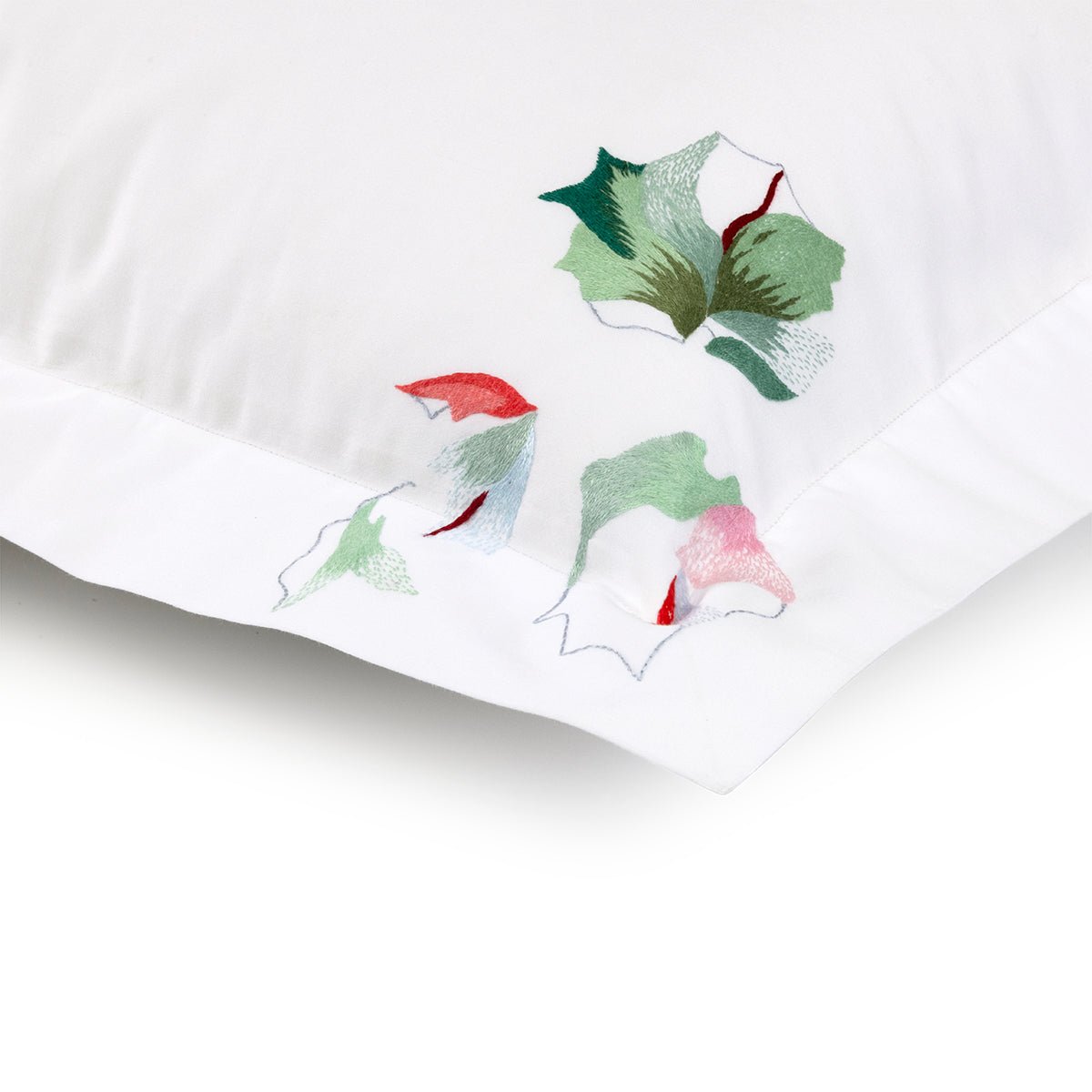 Yves Delorme Couture Clarte Bedding | Sham Corner Detail View at Fig Linens and Home 1