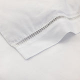 Flat Sheet Detail - Colisee Organic Sateen Bedding by Yves Delorme at Fig Linens and Home