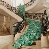 Contes Bedding by Yves Delorme Sham Boudoir (Single) 12 x 17 Emerald Green at FIG LINENS AND HOME 24