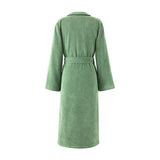 Contes Shawl Collar Bathrobe (Women's) by Yves Delorme Shawl collar Bathrobe (Women's) XL Foret Green at FIG LINENS AND HOME 7