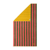 Corail Jacquard Beach Towel by Yves Delorme at Fig Linens and Home in Color Goyave - View 1