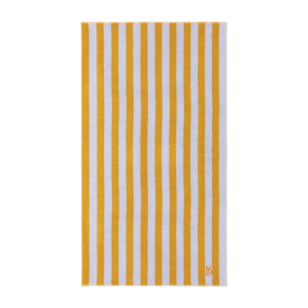 Corail Jacquard Beach Towel by Yves Delorme at Fig Linens and Home in Color Celeste - View 1