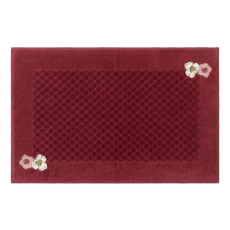 Corolles Bath Mat by Yves Delorme Bath Mat 22 x 35 Corolles at FIG LINENS AND HOME 1