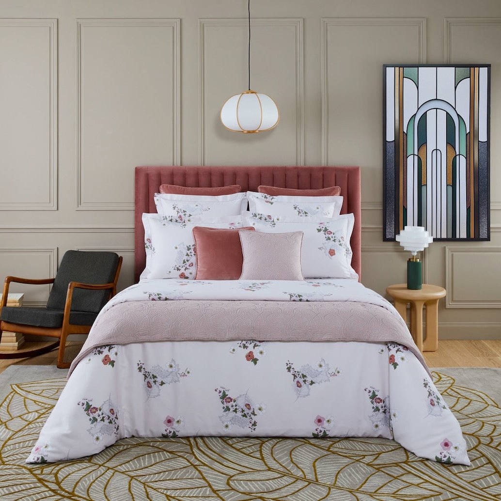 Corolles Organic Cotton Bedding by Yves Delorme at Fig Linens and Home - Lifestyle 1