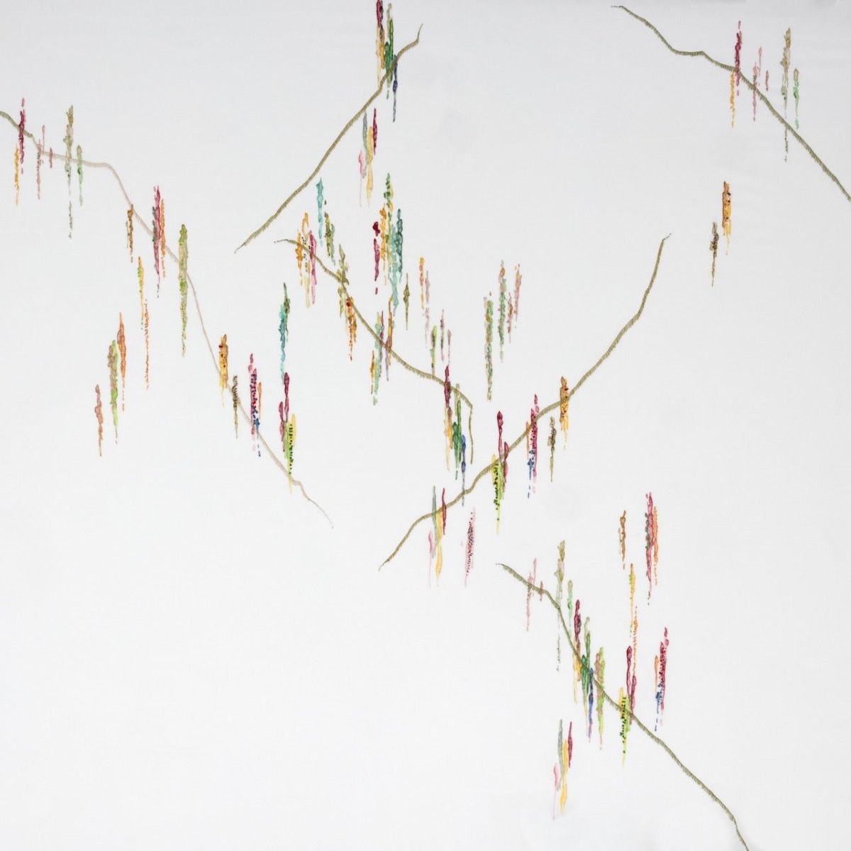 Diane Bedding by Yves Delorme Couture | Duvet Covers Detail of Embroidery