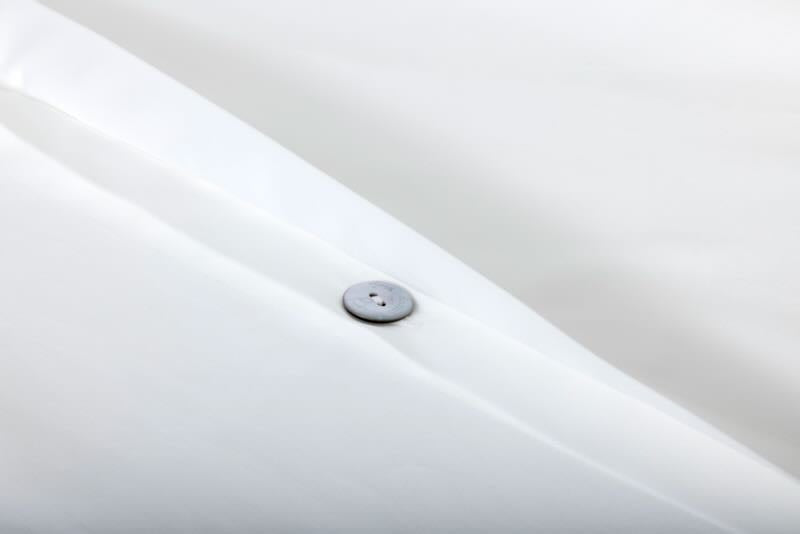 Duvet button Prodige Blanc Bedding by Yves Delorme Couture at Fig Linens and Home