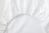 Fitted 2 Prodige Blanc Bedding by Yves Delorme Couture at Fig Linens and Home