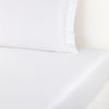 Fitted Prodige Blanc Bedding by Yves Delorme Couture at Fig Linens and Home