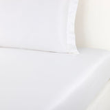 Fitted Prodige Blanc Bedding by Yves Delorme Couture at Fig Linens and Home
