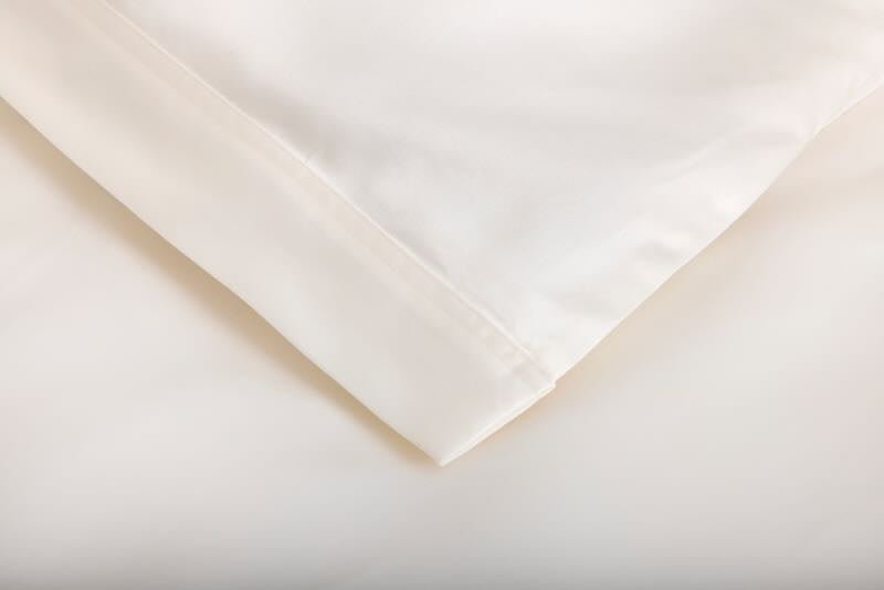 Duvet corner Prodige Crème Bedding by Yves Delorme Couture at Fig Linens and Home